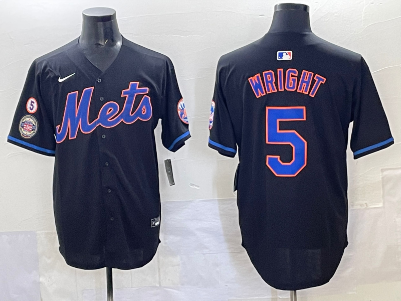 Men 2025 New York Mets #5 Wright blue MLB Nike jersey style 8